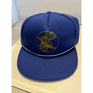 Vintage Cleveland Indians Chief Wahoo Snapback Hat MLB C1980s